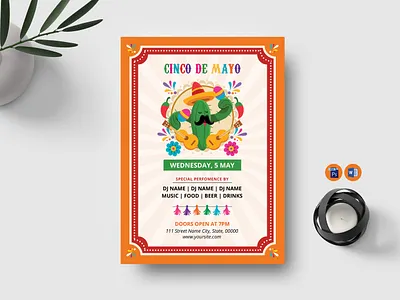 Cinco De Mayo Party Flyer cinco de mayo party flyer cinco de mayo party flyer