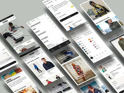 Colmar Ui Ecommerce cart ecommerce listing page product page ui user interface ux web