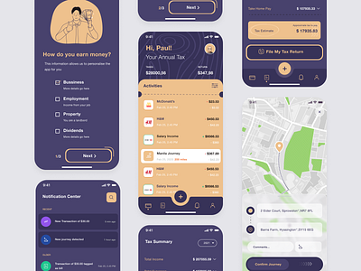Tax Deductions Mobile App Concept mobile mobile app design ui ui design ux ux design