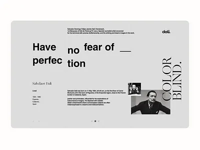 Salvador Dali art art direction desgn design designer designs salvador salvador dali ui uidesign uiux