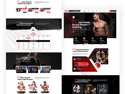 Gym & Fitness Web Design bodybuilding classes coach exercise fitness fitness center fitness gym gym gym wordpress health sports sportswear training workout yoga