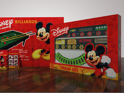 Packaging Design For Disney Mickey Mouse Toy 3d designing 3d modeling 3d rendering design graphic design pacakaging packaging design toy packaging design