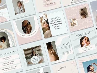 Roxy - 100 Tender Instagram Templates CANVA canva canva template canva templates creative design instagram instagram post instagram stories instagram template post design post instagram social media template templates tender tender instagram typography