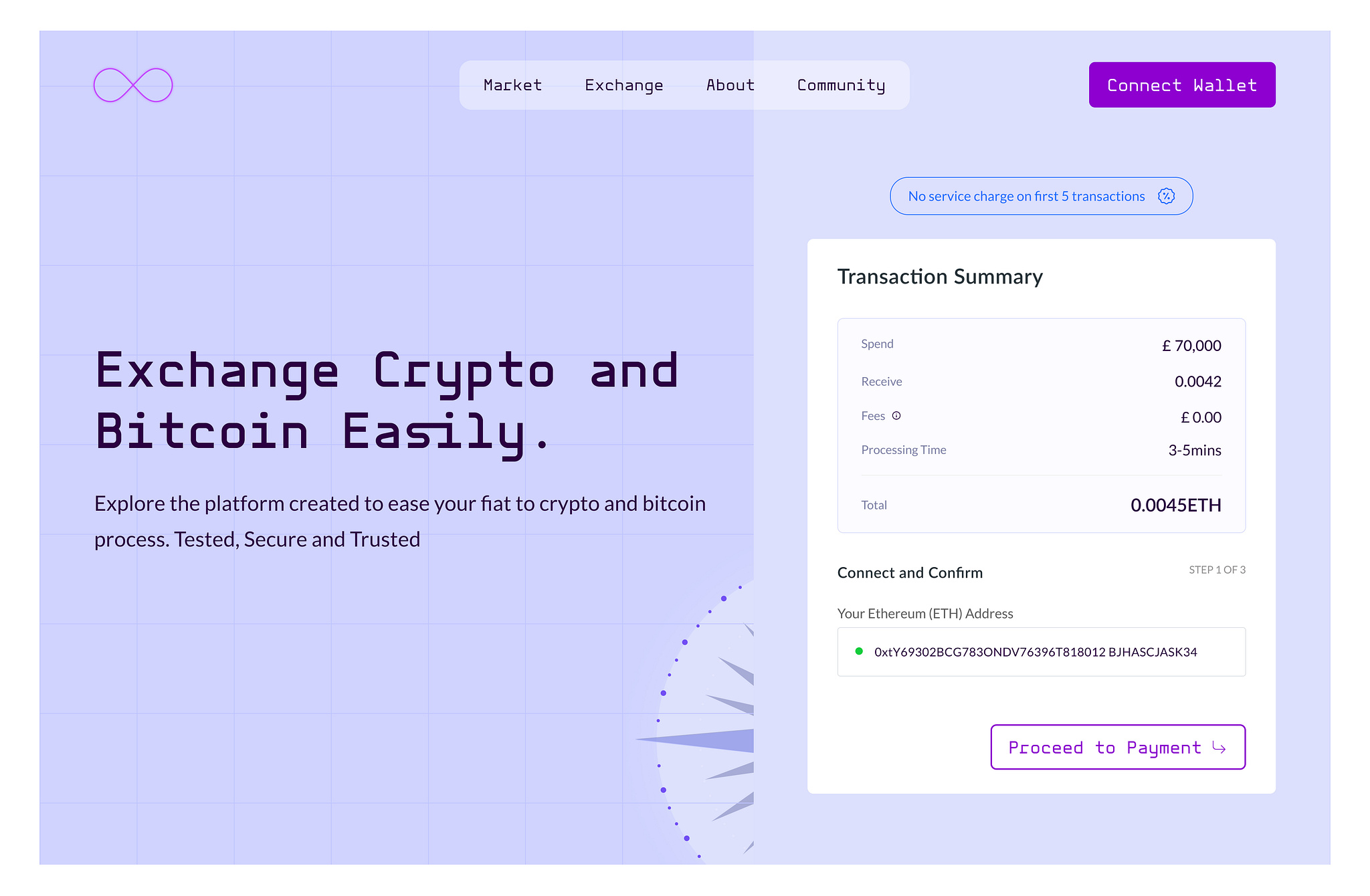 Crypto/ Bitcoin On- Ramp by Oreoluwanimi on Dribbble