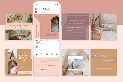 100 Multipurpose InstaTemplates | CANVA canva canva template canva templates design girl graphic design instagram instagram template multipurpose multipurpose template people post design post instagram social media template templates typography