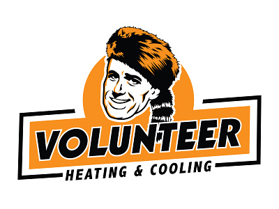 Volunteer HVAC branding clean design graphic design icon illustration illustrator logo vector