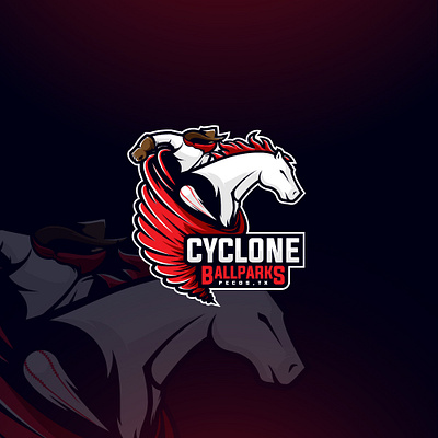 CYCLONE BALLPARKS baseball cyclone logo sport texas