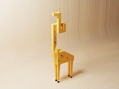 3d giraffe blender blender3d