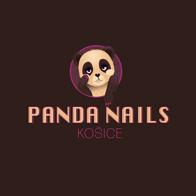 PANDA NAILS Manicure studio adobe illustrator branding illustration logo manicure nails panda vector vintage