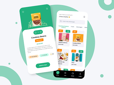 Grocery Market Application : Grocerly 🛒 app application branding design eccomerce groceries grocery grocery app grocery list grocery online grocery store illustration logo market marketing marketplace minimal mobile ui ux