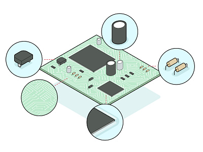 chipset infographic design illustration illustrator infographic interaction interactive isometric tech vector