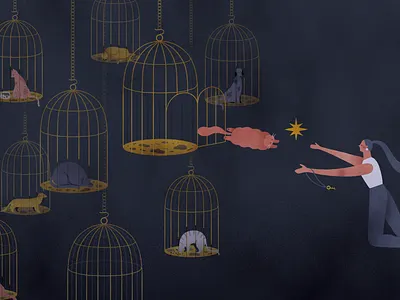 National Adopt A Shelter Pet Day illustration pet