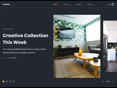 InteriorUI - Dark design figma graphic interaction design interface interior project ui ux uidesign uiux
