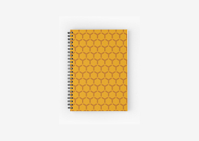 Honeycomb pattern adobe illustrator art bee design dribbbleweeklywarmup graphic graphicdesign honey illustration notebook notebook cover notebook design pattern pattern art pattern design photoshop vector yellow