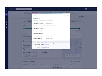 Global Search dashboard design enterprise internetofthings iot loading modal popover product design search search results searchbar sketch uiux y2k