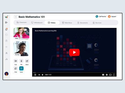 Whitehat Jr Online Classroom Teaching App app app design chat classroom clean ui conference debut desktop hangout meetup minimal online people remote student teaching uiux video white zoom
