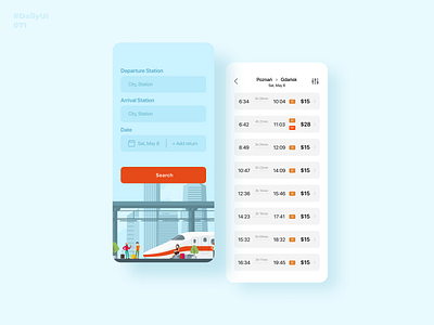 Schedule. Daily UI: 071 071 dailyui dailyui071 dailyuichallenge schedule schedule app scheduler train uidesign