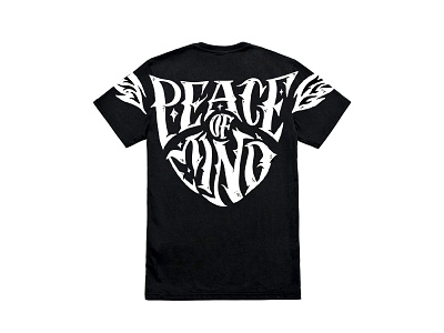 Peace of Mind apparel design illustration lettering print streetwear t-shirt tee tshirt typography