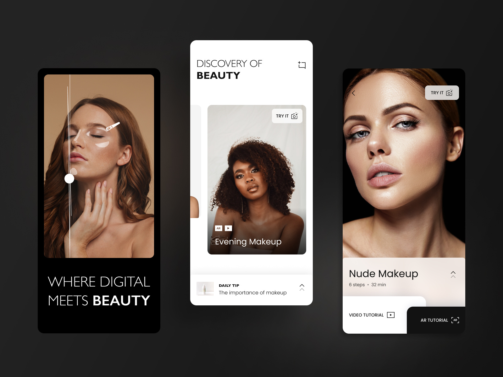 GlamdPro - Beauty AR Mobile App by Linkup Studio on Dribbble