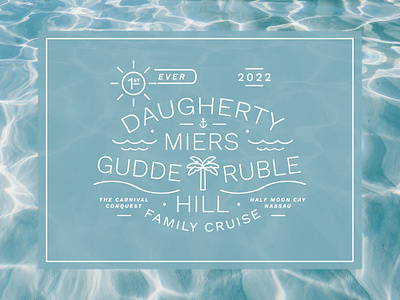 Family Cruise Shirt Design anchor badge bahamas beach carnival cruise cruise ship family nassau nautical palm tree sea summer sunny tropical type vacation water waves