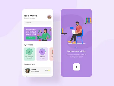 Study / Course / Skills mobile app app app design application ui course app coursera minimal mobile app mobile apps simple simple app skills app study app study case studying ui ux ux
