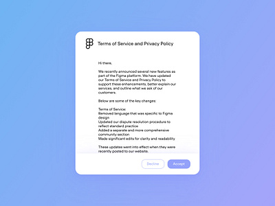 Daily UI 089: Terms of Service dailyui design figma ui