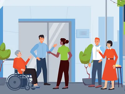 What awaits you at a new job? animated explainer video animated video production colleagues contribution design job team work