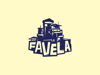 Favela logo design favela illustraion logo vector