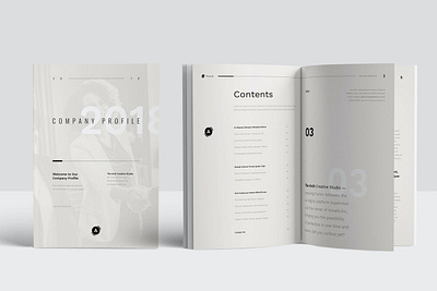 Company Profile a4 adobe annual annual design annual report branding brochure clean company company profile indesign modern print printable report report design report template template us letter usletter