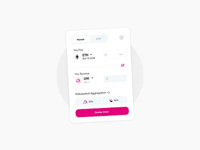 DeFi Crypto Market Aggregator bitcoin clean crypto cryptocurrency defi ethereum payment polkadot purchase ui