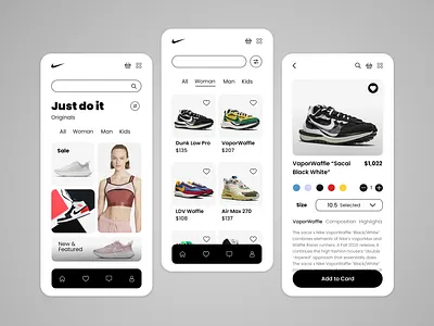 online shop app design mobile mobile app mobile app design mobile design mobile ui nike online shop ui ui ux uidesign uiux design uiux designer uiuxdesign uiuxdesigner ux web design website website design