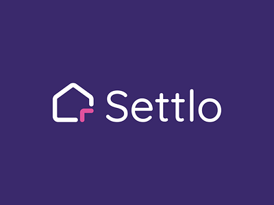 Settlo brand branding concept design digital home house identity illustration logo minimal modern online real estate vector