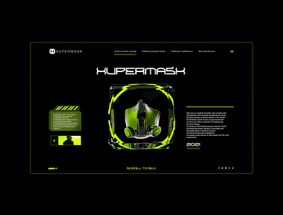 Xupermask dashboard 2021 app black dark dashboad figma green landing mask uiux webdesign