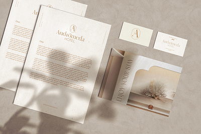 Mediterranean Hotel Stationery branding design logo stationery