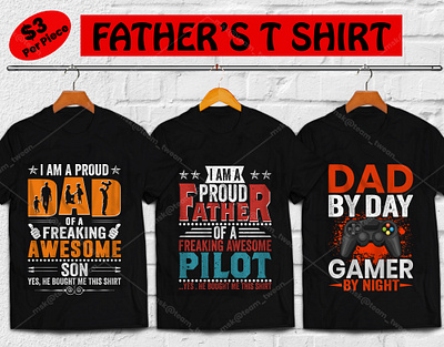 100+ FATHER'S DAY Premium T-shirt Design dad tshirt gamer dad illustration logo papa rock dad t shirt t shirt design tshirt typography vectors