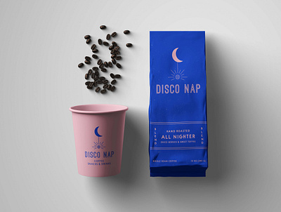 Disco Nap Coffee Brand Packaging branding design graphic design logo