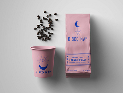 Disco Nap Coffee Brand Packaging branding design graphic design logo