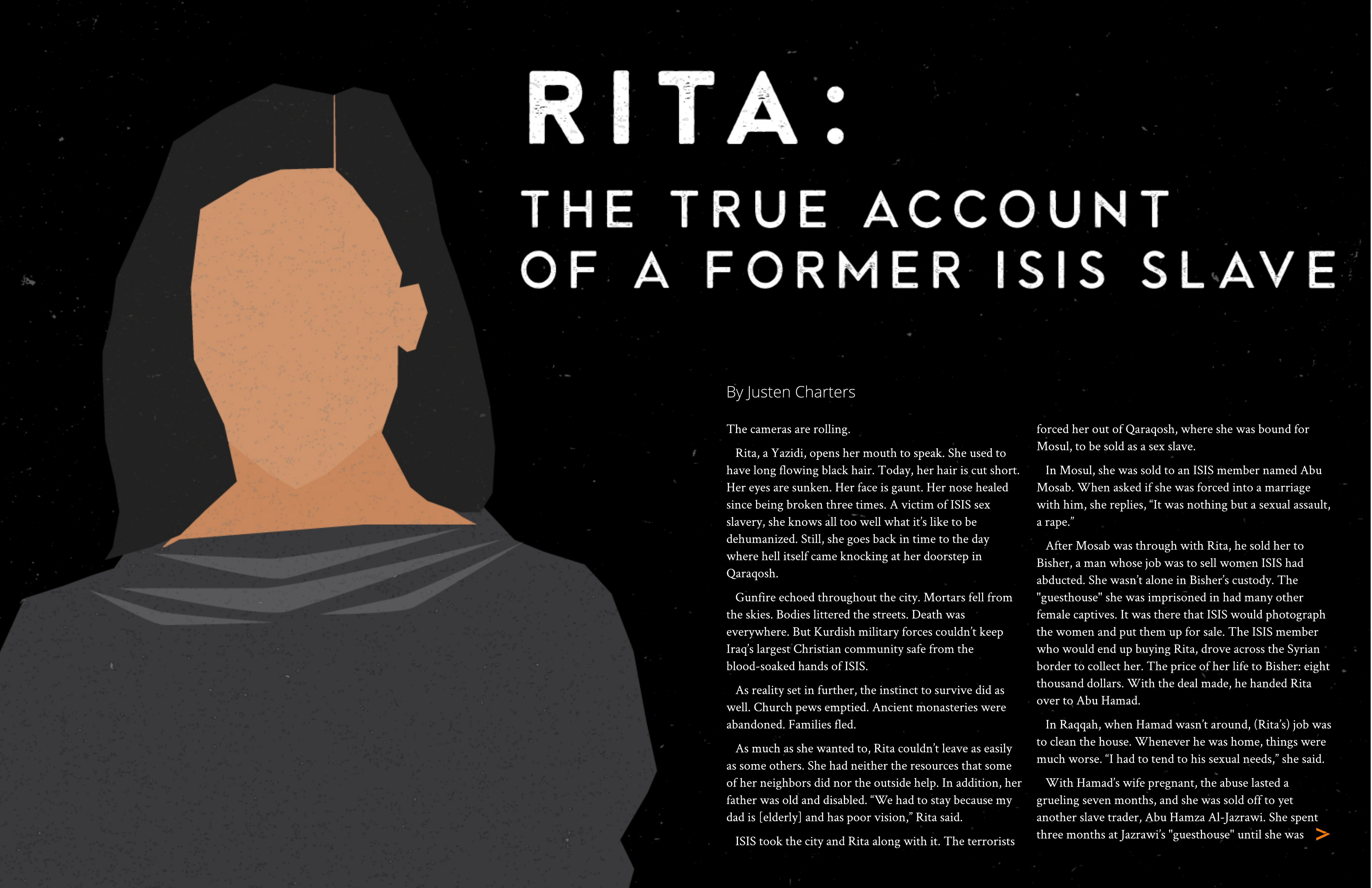 Example of Fireside Journal, Rita Article