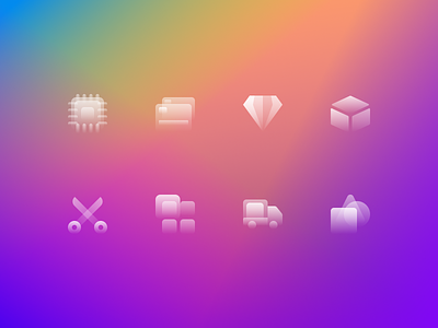 Glassy Icons Pack #5 design figma figma components figmadesign free dowmload free icons freebie icons glass icons glassmorphism graphic design icon icondesign icons illustration sketch ui vector
