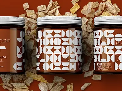 4Perscent: The Self-Care Candle Experiment - Package Design branding candle candle packaging design label design logo package design packaging self care