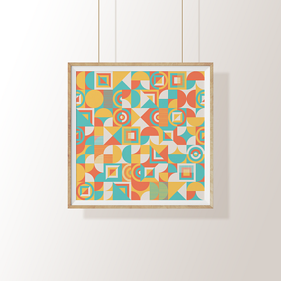 Geometric Pattern Poster dribbbleweeklywarmup geometric pattern pattern art weeklywarmup