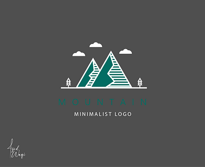 MOUNTAIN - minimalist logo design illustration logo minimalist logo mountain logo