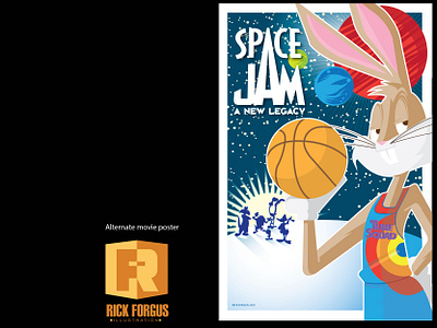 Space Jam animation cartoons characters design illustration poster warnerbros