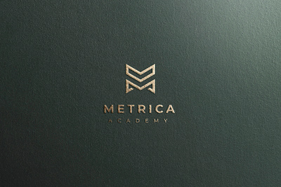 Metrica Academy Logo academy education logo educational goldenratio line logo lineart logo design logotype m letter m logo metric minimal minimalist monoline symbol