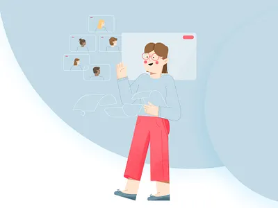 psikontacto webinar branding digital illustration formation illustration onboarding illustration pictogram product illustration psicology virtual meeting webinar