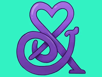 lu & me custom ampersand WIP