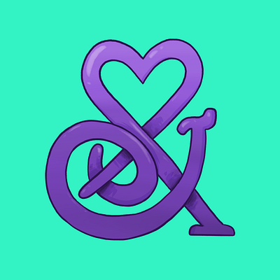 lu & me custom ampersand WIP