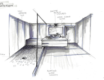 Sound Bay Pool Bathroom bathroom design