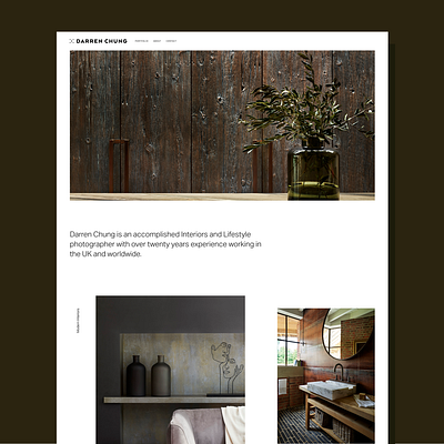 Darren Chung Website portfolio portfolio site squarespace web web design