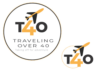 Traveling Over 40 Branding Design branding design flat logo vector